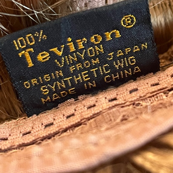 TEVIRON VINYON synthetic wig Curly Wig Gokden Blonde Cap - Picture 7 of 10